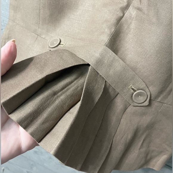 Ann Taylor LOFT Cocoa Brown Short Sleeved Work Office Layer Jacket Blazer Sz 4 - Picture 8 of 16